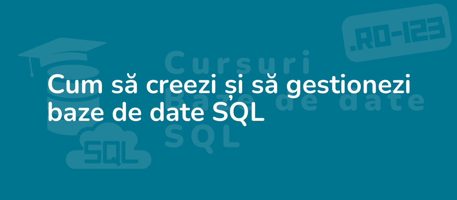 the description for the representative image of the title cum s creezi tm i s gestionezi baze de date sql could be expert programmer working on sql databases showcasing efficiency and precision in coding high tech background 8k resolution