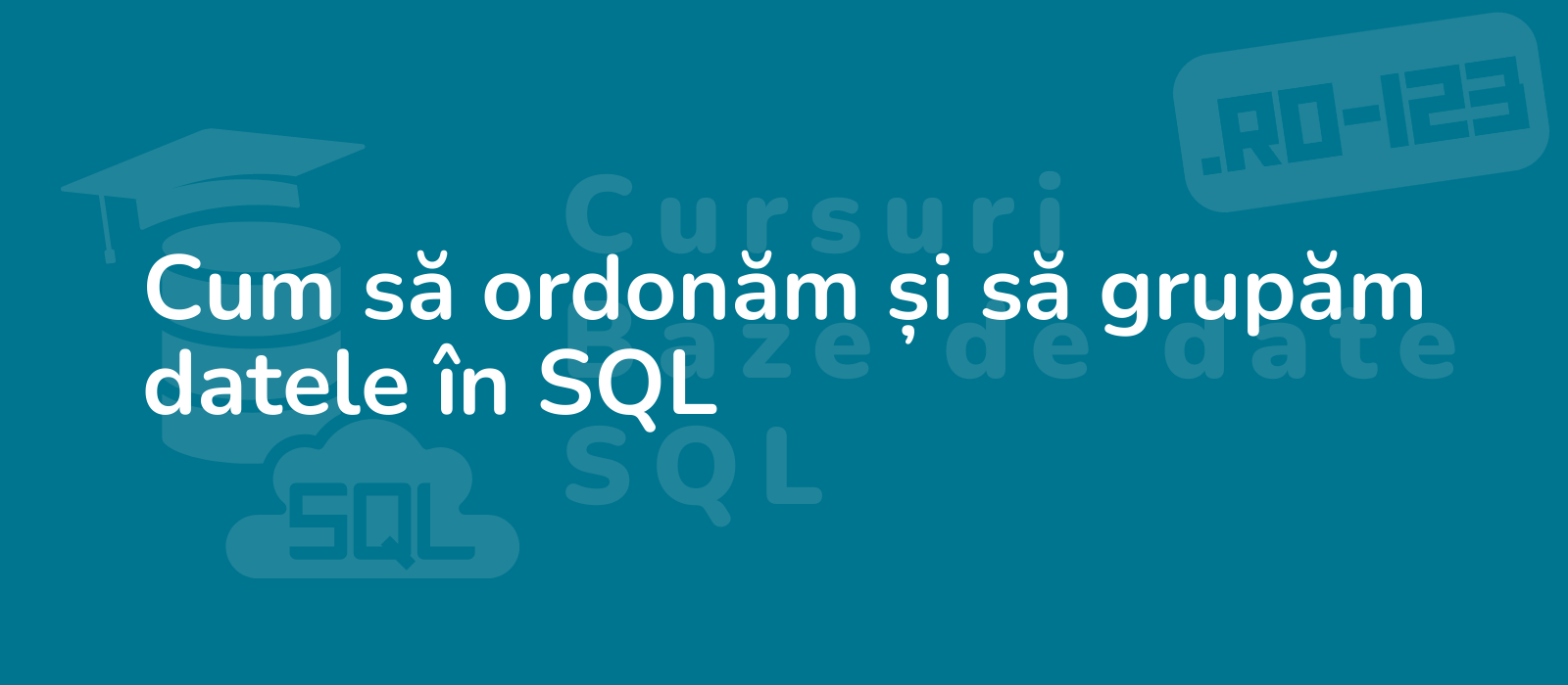 the representative image for the title cum s ordon m tm i s grup m datele r n sql could be described as professional looking programmer organizing data in sql code with a clean and modern interface showcasing efficiency and accuracy